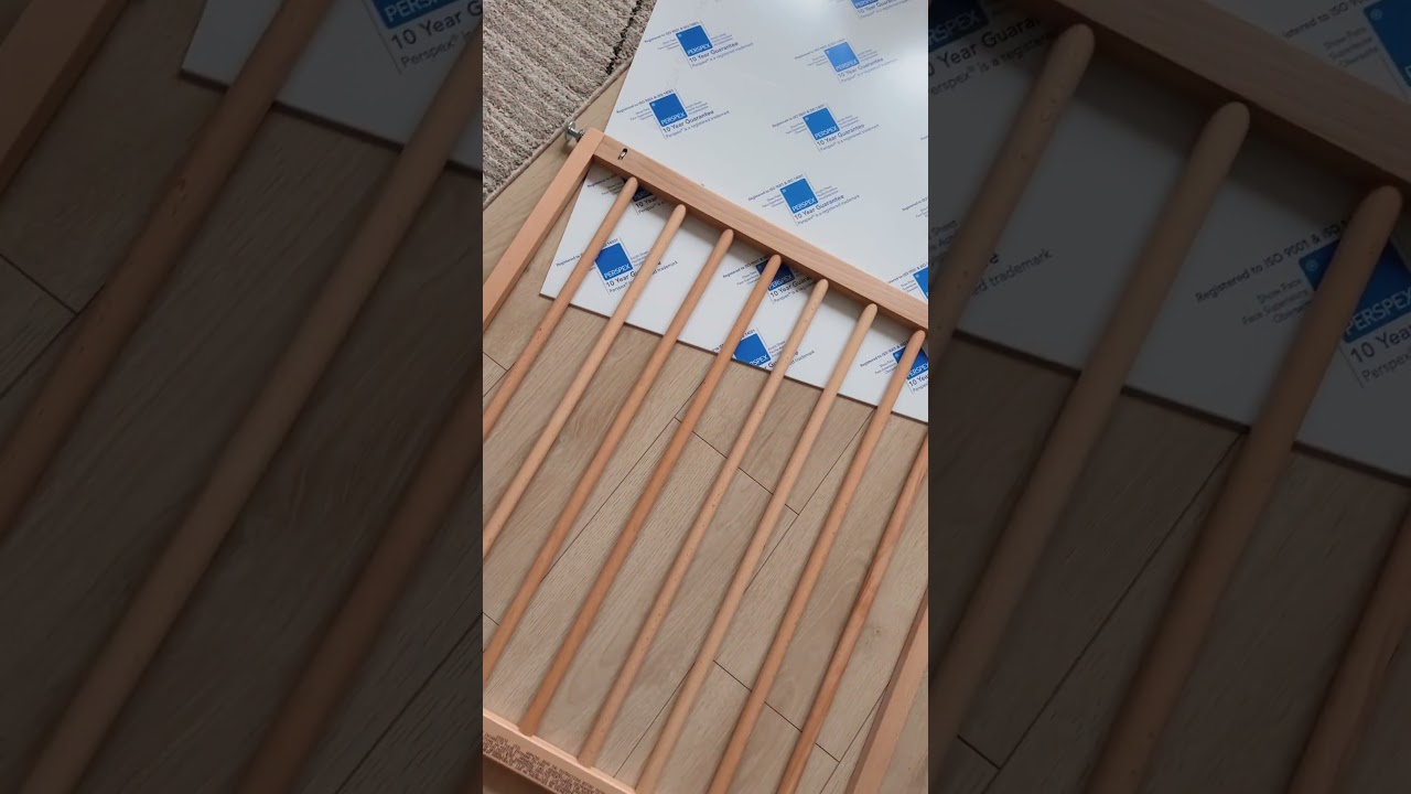 Wooden Gate Hack | Indoor Rabbits | DIY | Free Roam Bunny #diy #home #shorts