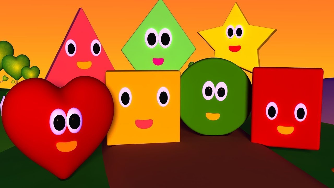 The Shapes Song - Preschool Learning Videos And Nursery Rhymes