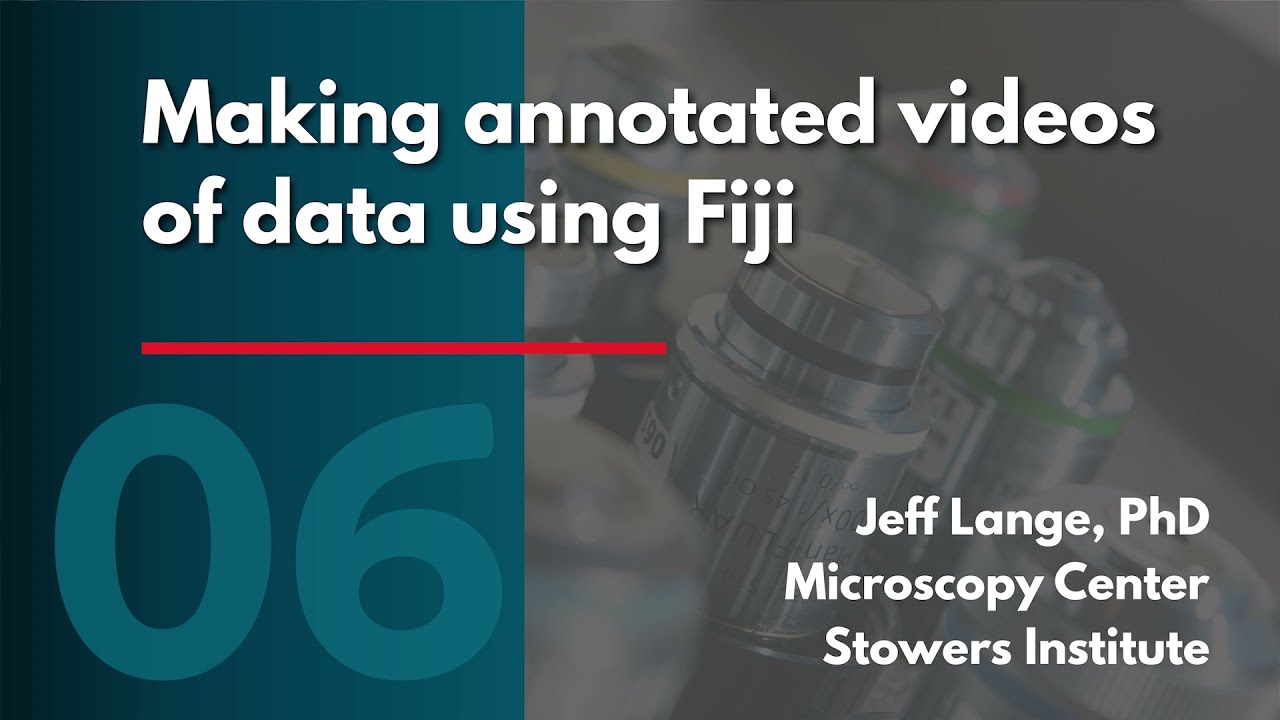Making annotated videos of data with Fiji