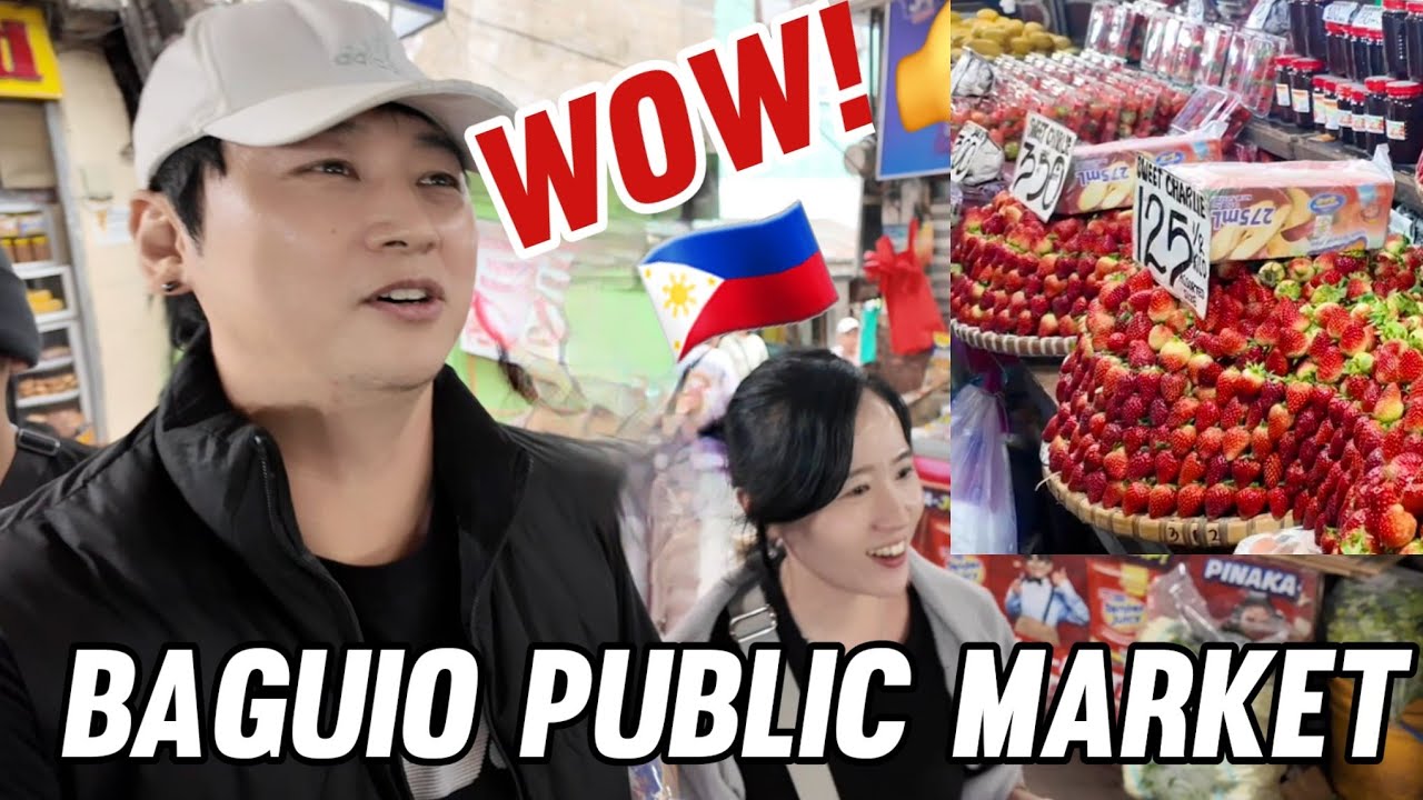 A Korean who visited the famous public market in Baguio, Philippines for the first time!