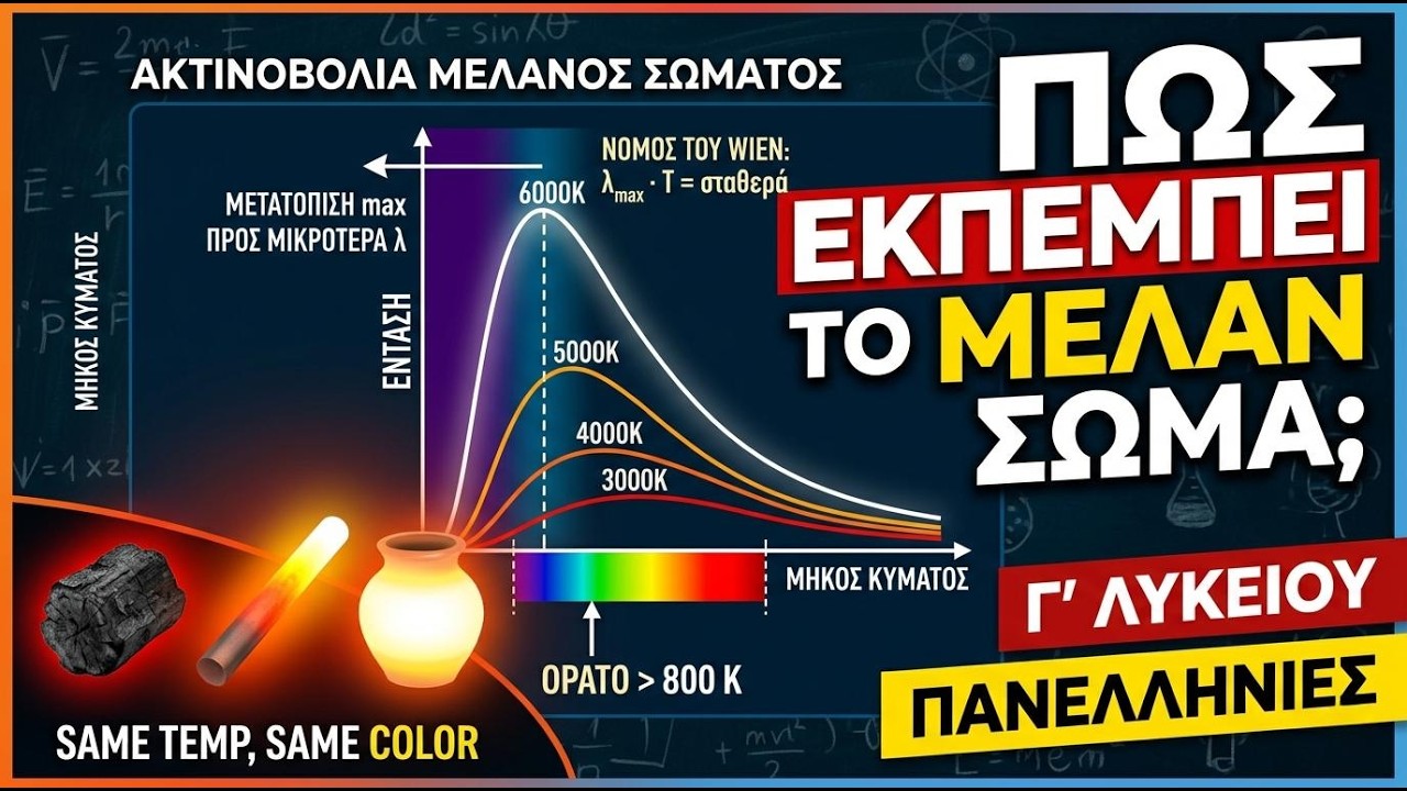 ΦΥΣΙΚΗ Γ' ΛΥΚΕΙΟΥ, Ακτινοβολία Μέλανος Σώματος