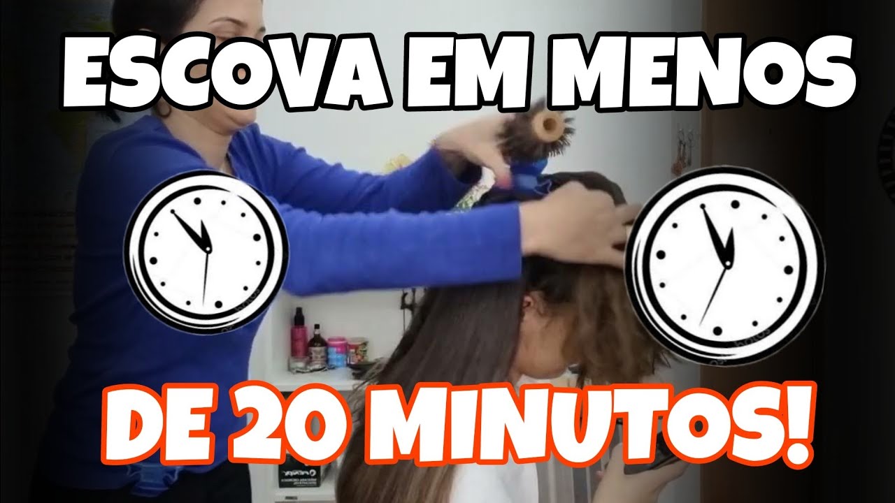 APRENDA A FAZER UMA ESCOVA EM 18 MINUTOS!! Rápido e fácil!1 Passo a passo +dicas!