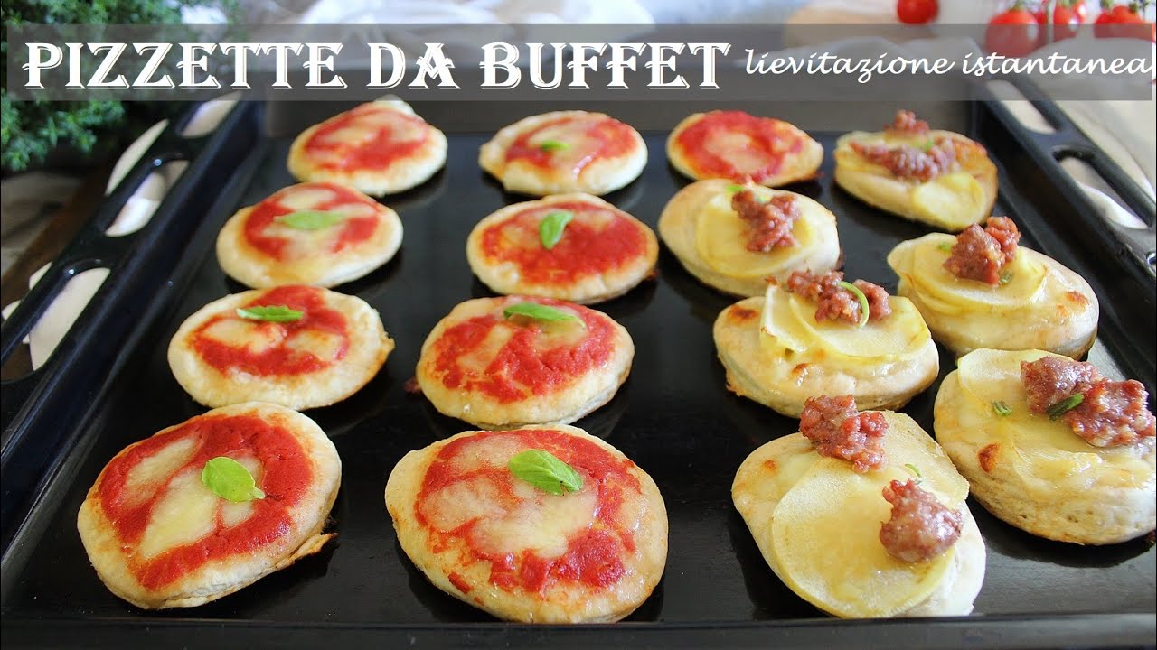 PIZZETTE DA APERITIVO E BUFFET🍕🍕 con lievitazione in forno, pronte in 15 minuti! -La cucina di Rita