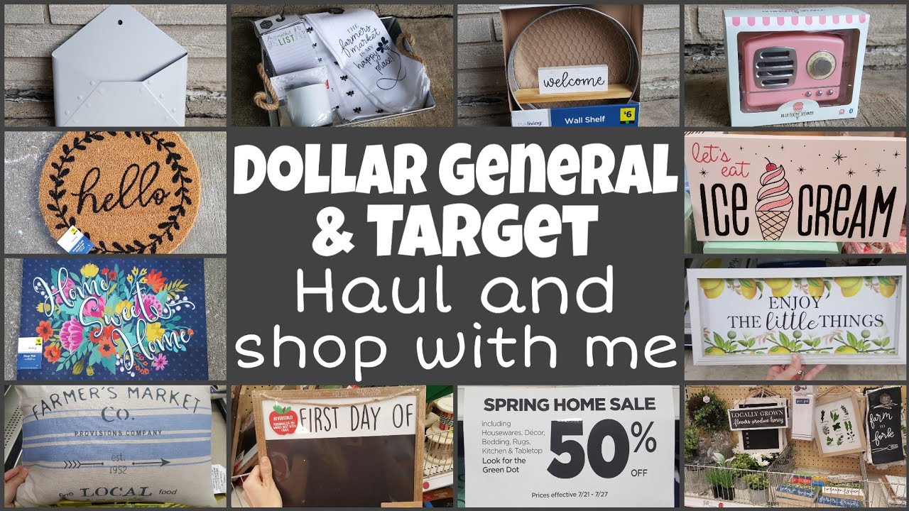 Dollar General and Target Haul and Shop With Me • great sales!