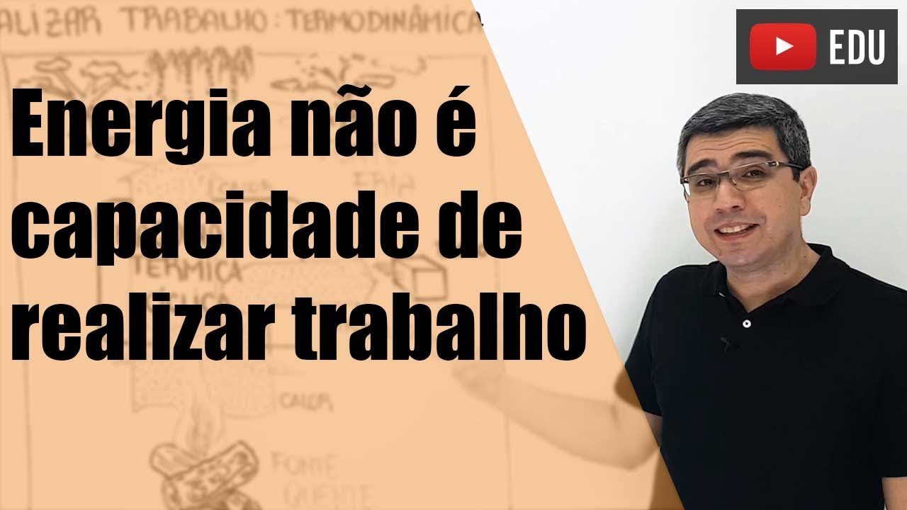 Energia não é capacidade de realizar trabalho: Termodinâmica
