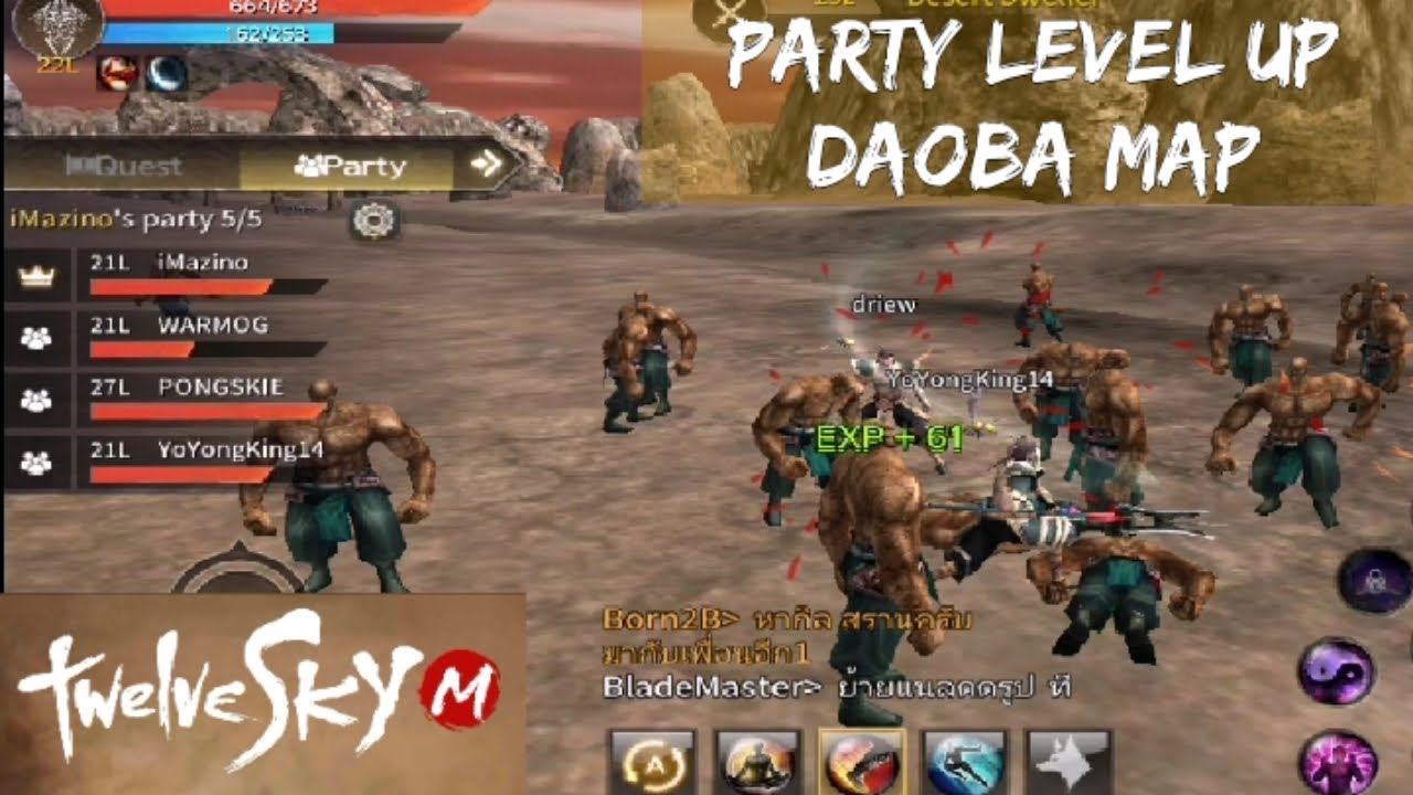 TwelveSkyM: Daoba Map Desert Dweller Party Level Up!