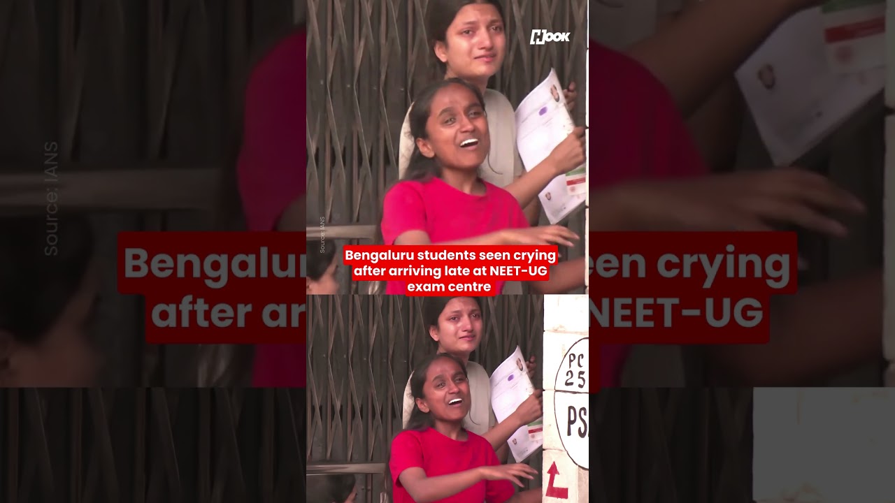 Bengaluru students seen crying after arriving late at NEET-UG exam centre