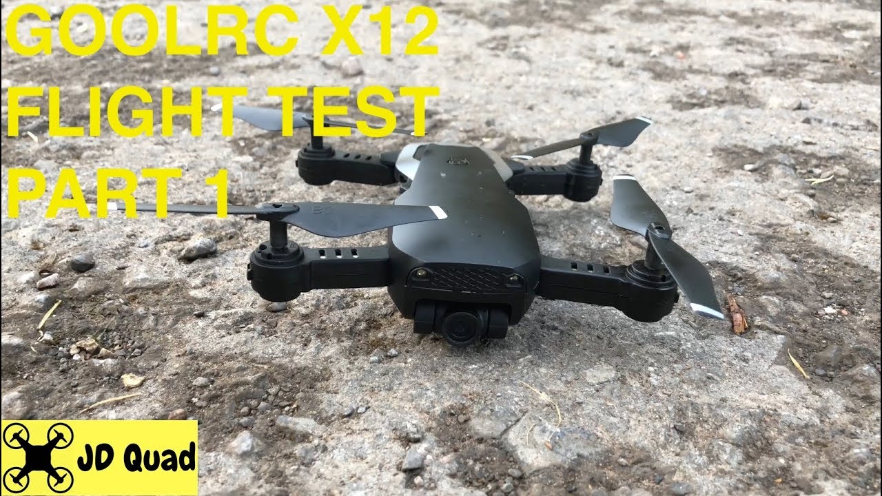 GoolRC X12 Mavic Air Clone Drone Flight Test Video Part 1