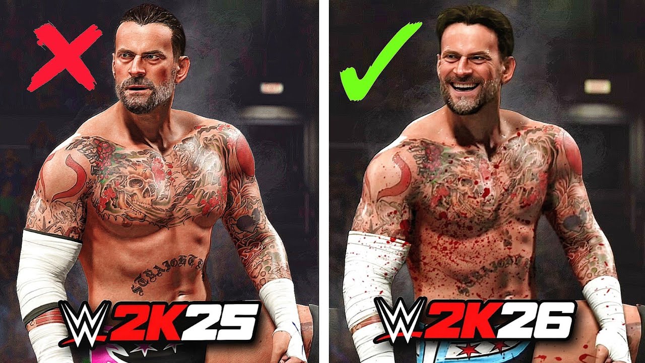 WWE 2K26 vs. WWE 2K25: Amazing Details Comparison