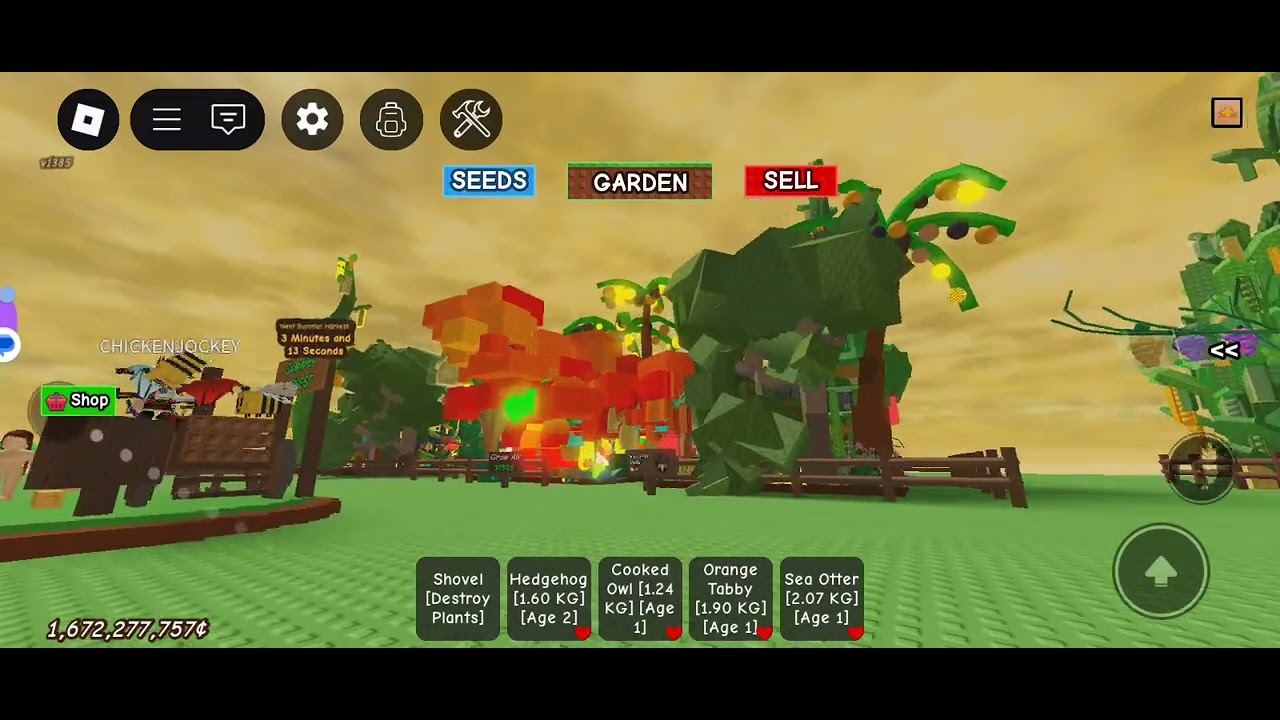 A atualização do grow a cardem
