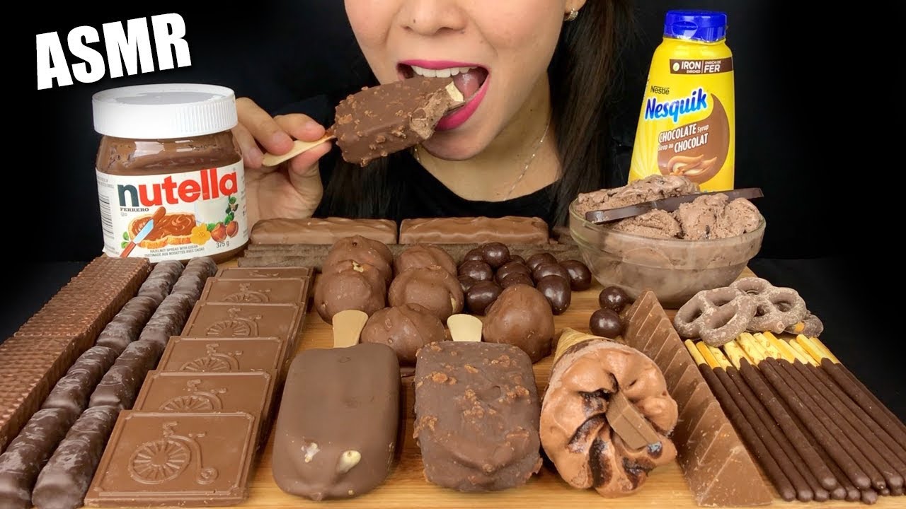 ASMR CHOCOLATE OVERLOAD 초콜릿 아이스크림 리얼사운드 먹방 チョコレート  | LaniEats ASMR