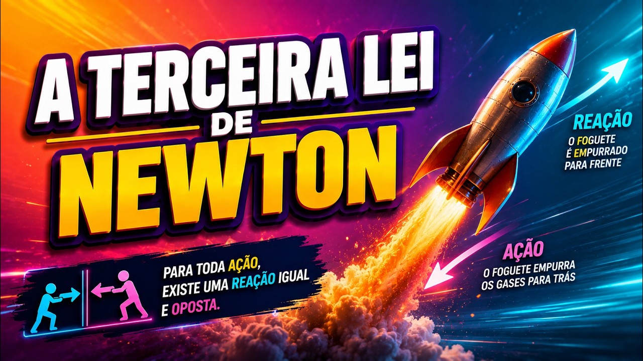 TERCEIRA LEI DE NEWTON: A Lei da A&ccedil;&atilde;o e Rea&ccedil;&atilde;o Explicada!