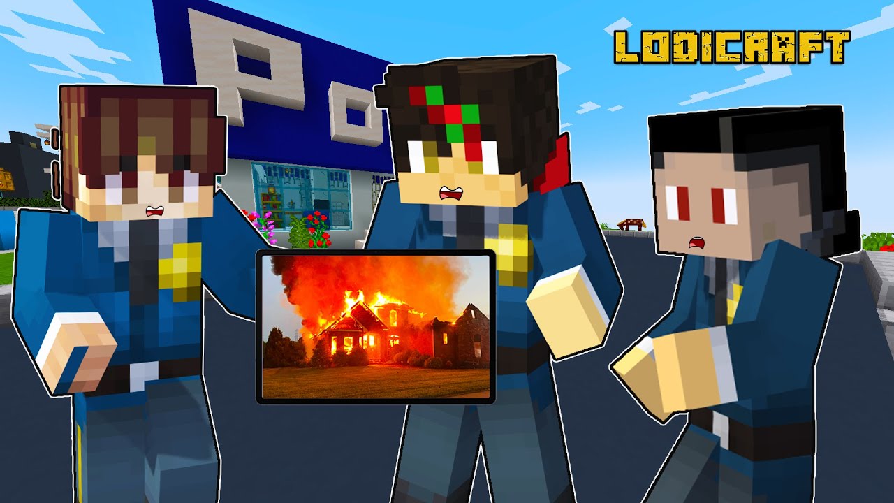 Playing as PROTECTIVE POLICEMAN in Minecraft  (Tagalog)
