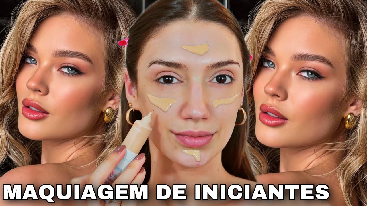 MAQUIAGEM SIMPLES DE INICIANTES *MAKE SIMPLES E FÁCIL PARA QUEM É INICIANTE* TUTORIAL COMPLETO!!