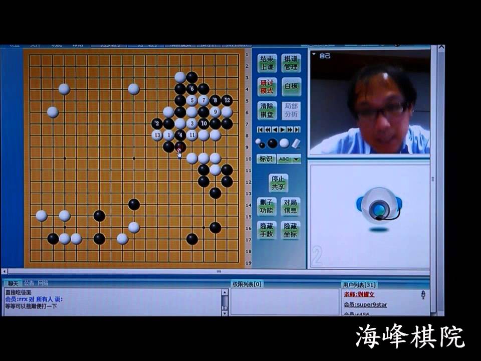 【圍棋｜海峰棋院】20131003棋王循環四 劉耀文老師講解 01