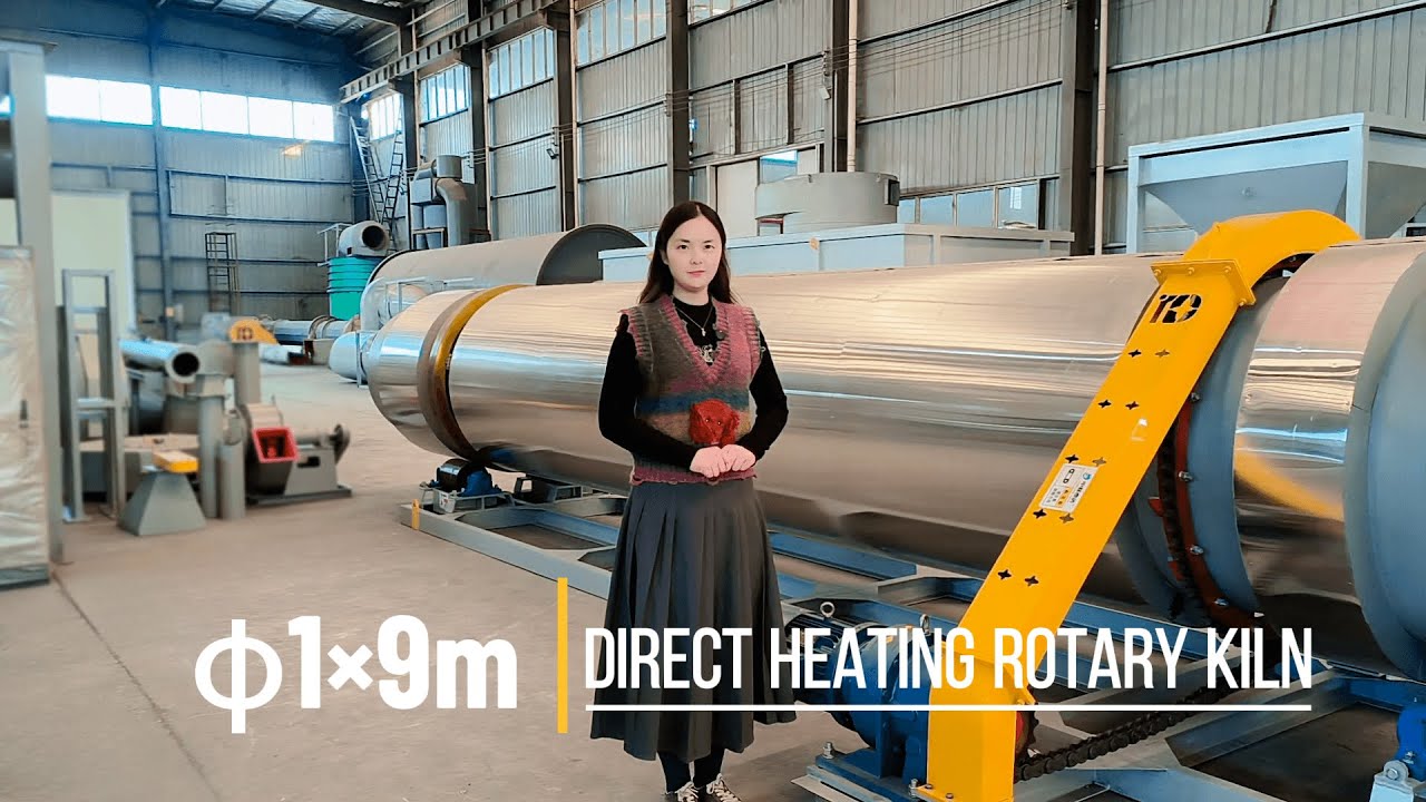 φ1×9m Direct Heating Rotary Kiln