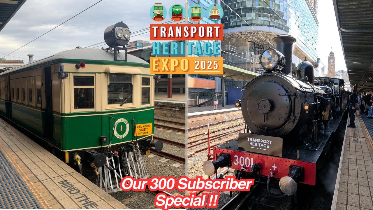 Train Spotting Vlog 41: Transport Heritage Expo 2025 - Our 300 Subscriber Special