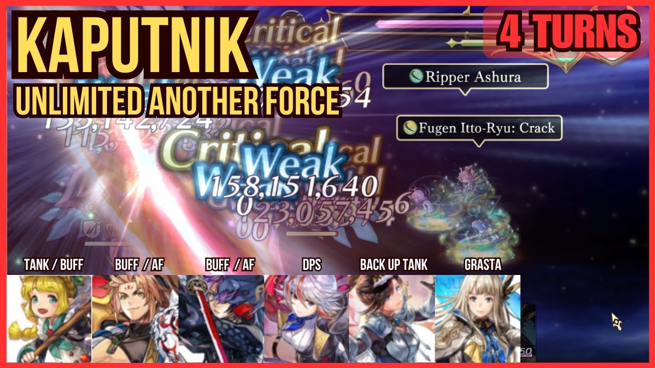 Another Eden: Kaputnik with AF every turn (4 Turns)