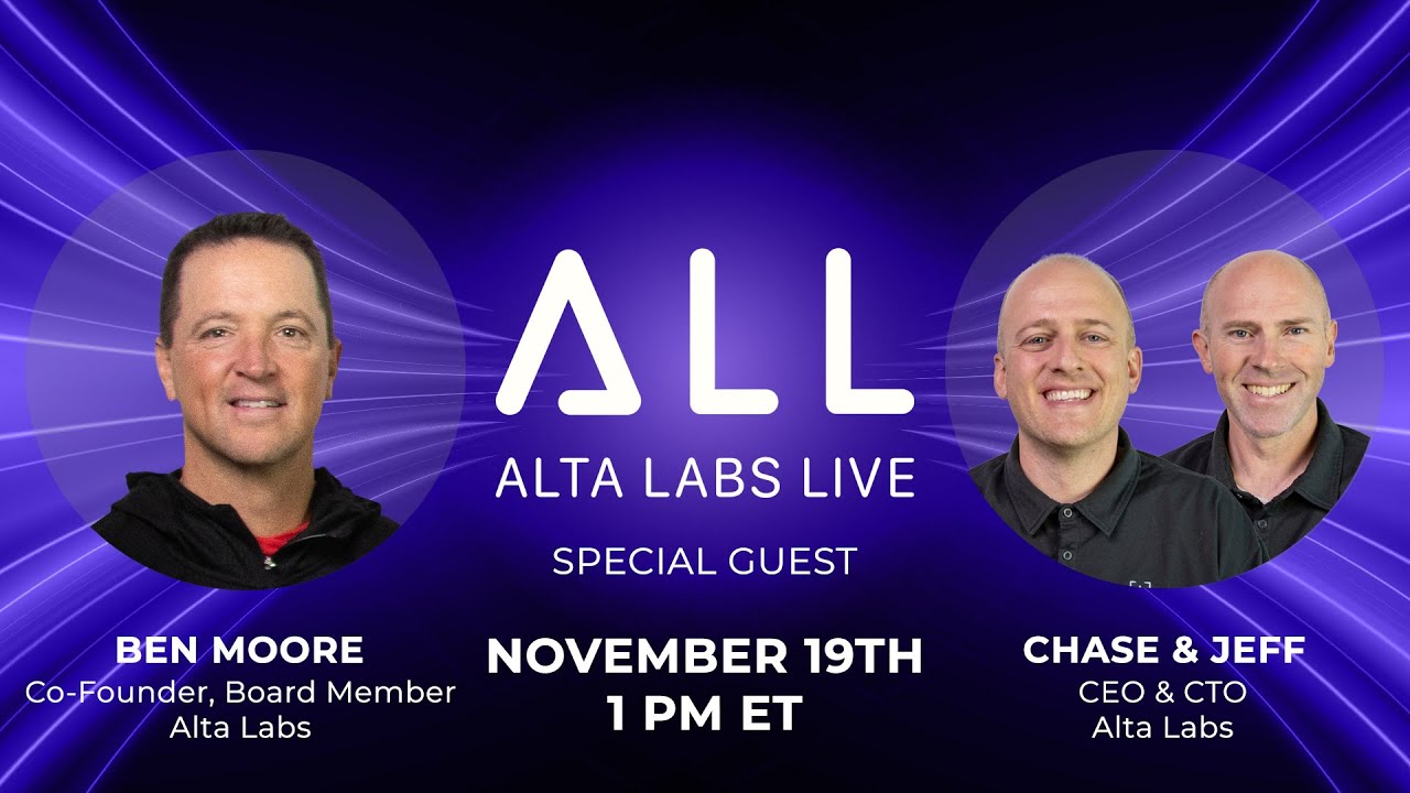 Alta Labs Live November - Special Guest