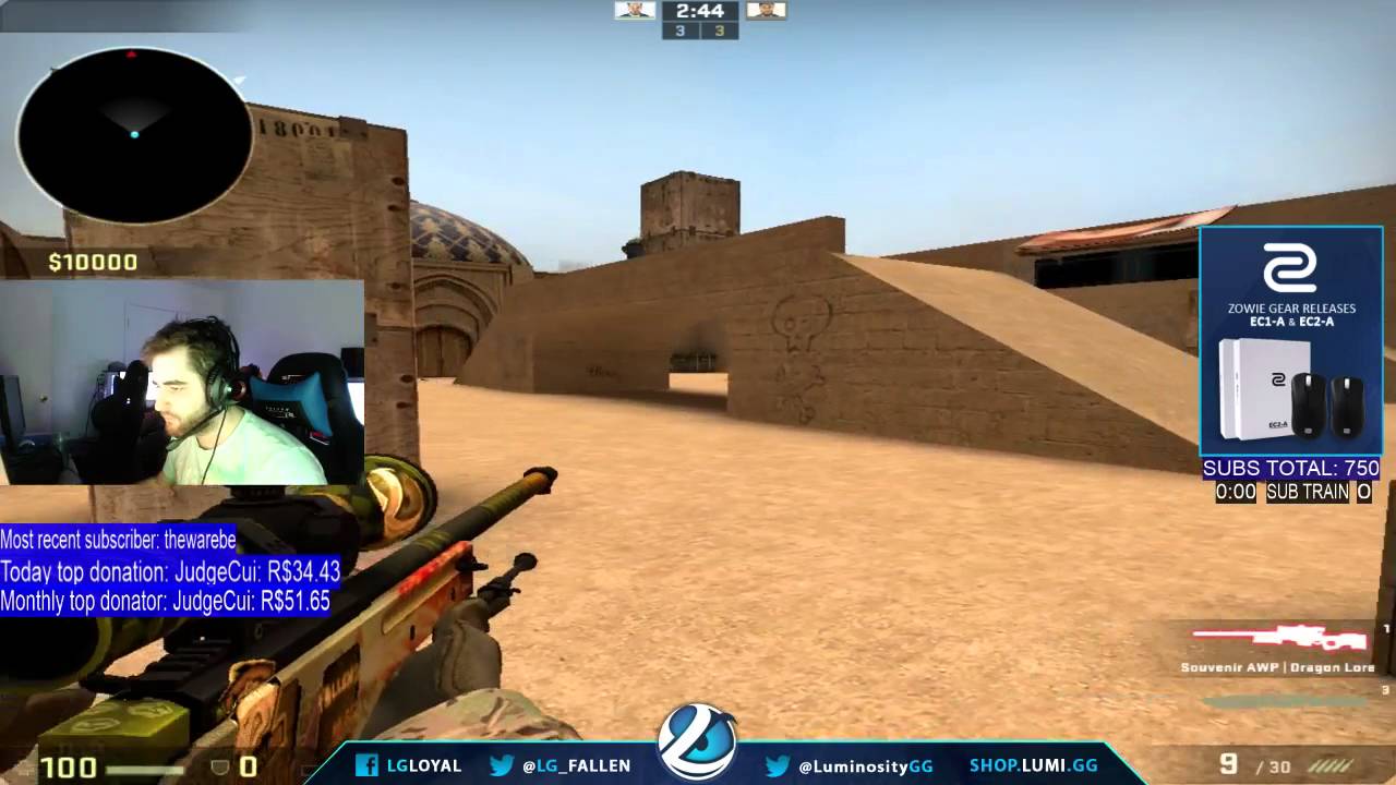 FalleN Ridiculous AWP Flick