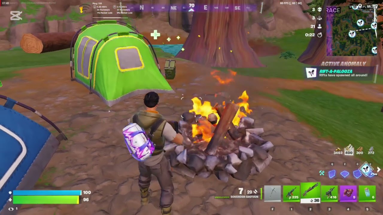 Great Fighting in Solo Fortnite Game 