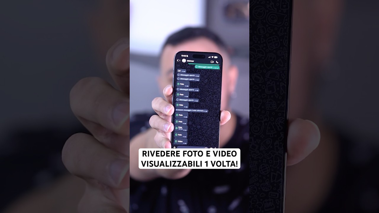 RIVEDERE FOTO E VIDEO VISUALIZZABILI 1 VOLTA SU WHATSAPP!