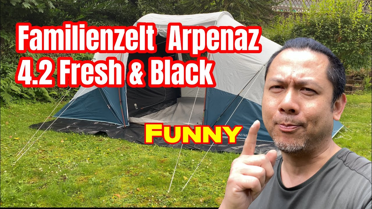 Setting Up the Arpenaz 4.2 Fresh & Black Tent | Easy Family Camping Setup!