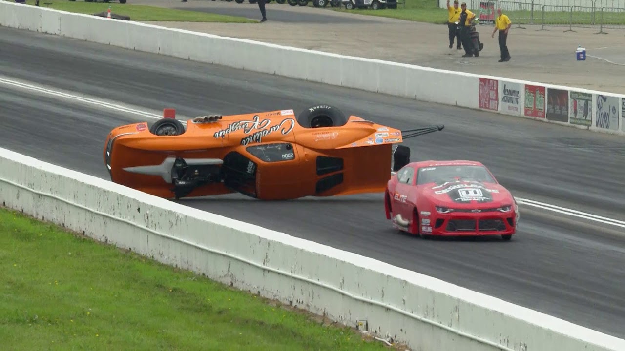 Unbelievable crash for Pro Mod racer Jeremy Ray