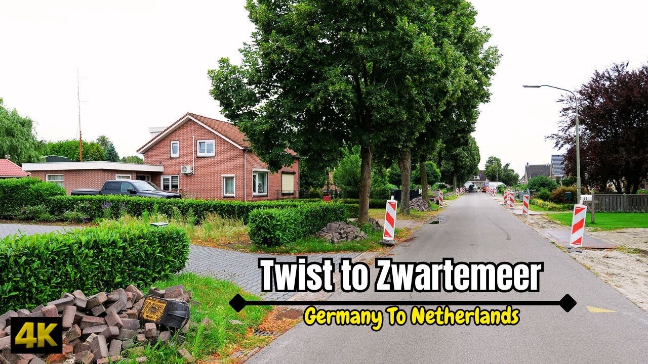 E-bike Tour 🇩🇪 : Twist Germany to Zwartemeer The Netherlands - 4K HDR