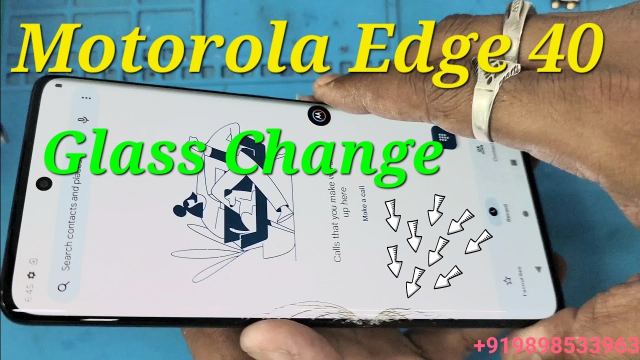 Motorola Edge 40 Glass Replacement work. How to change display glass moto edge 40. Zorba mobile