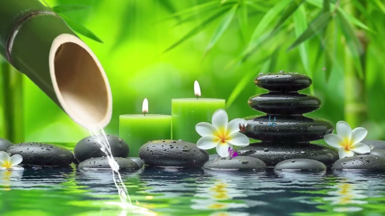 Healing Piano + Water Sounds 🌿 Soothing Nature Sounds, Stress Relief Meditation and Mind Relaxation