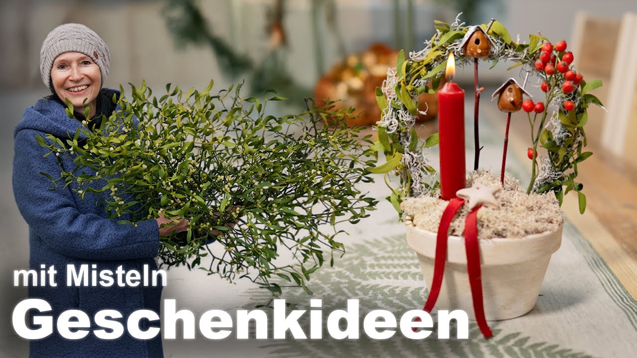 DIY | 3 stilvolle Geschenkideen aus Naturmaterialien: Mistel-Dekorationen für die Adventszeit