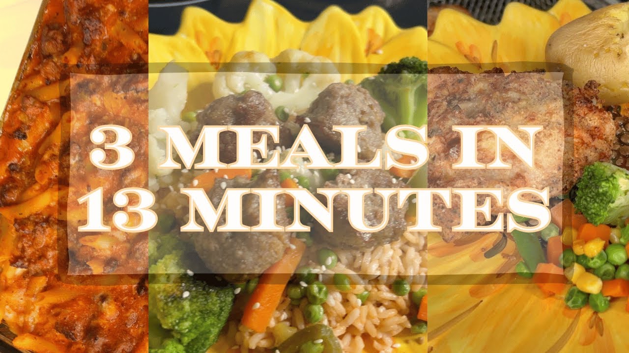 3 Meals Under 13 Minutes!!! Comfort food AND healthy food!!!