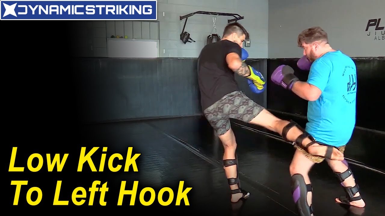 MMA Striking Combinations - Low Kick to the Left Hook by Carlos Condit