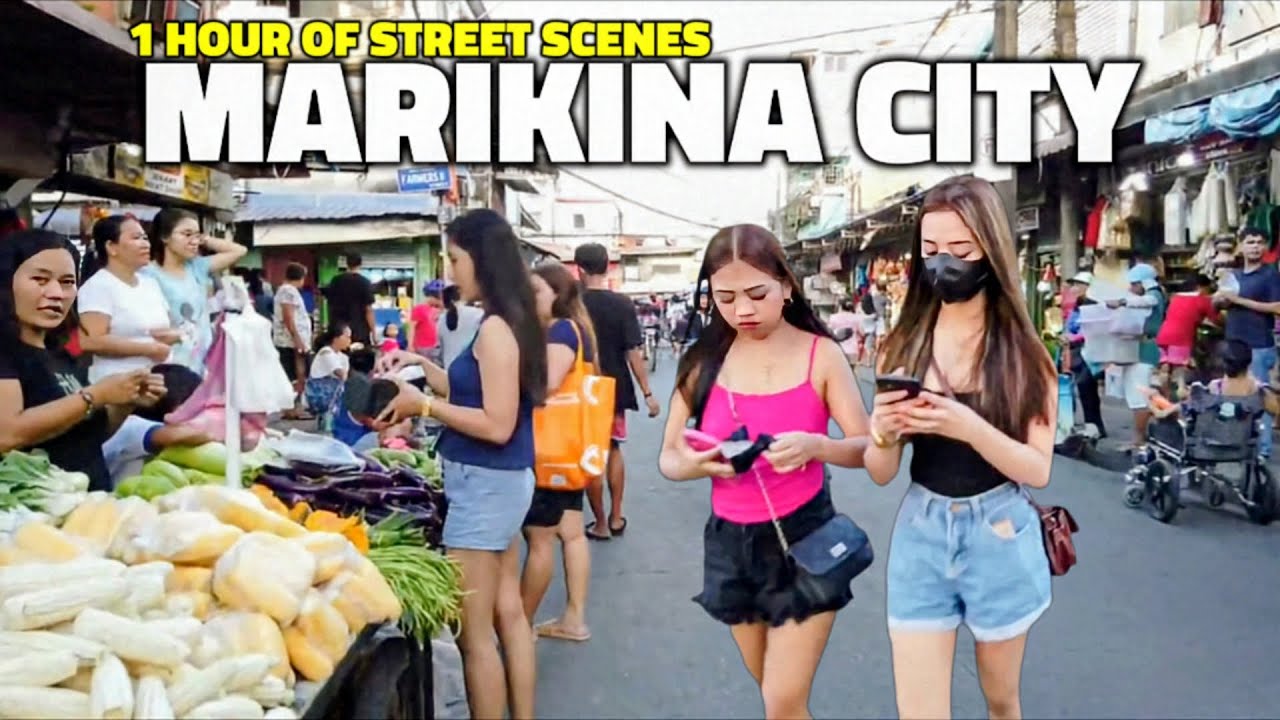 1 HOUR OF STREET SCENES MARIKINA CITY | BEAUTIFUL PEOPLE OF THIS CITY | PHILIPPINES