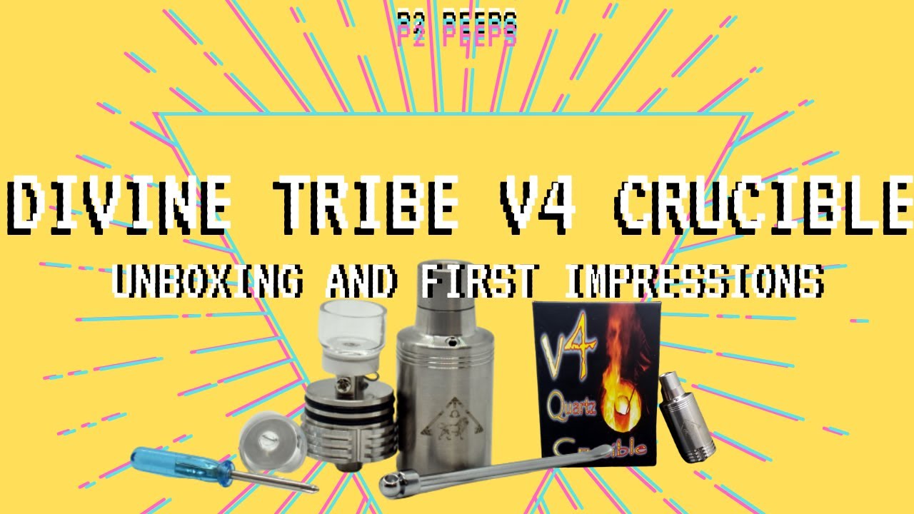 Divine Tribe V4 Crucible UNBOXING and First Impressions | A HANDHELD DAB NAIL |