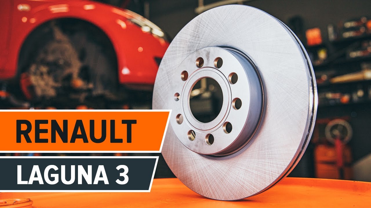 Как да сменим предни спирачни дискове и спирачни накладки на RENAULT LAGUNA 3 ИНСТРУКЦИЯ | AUTODOC