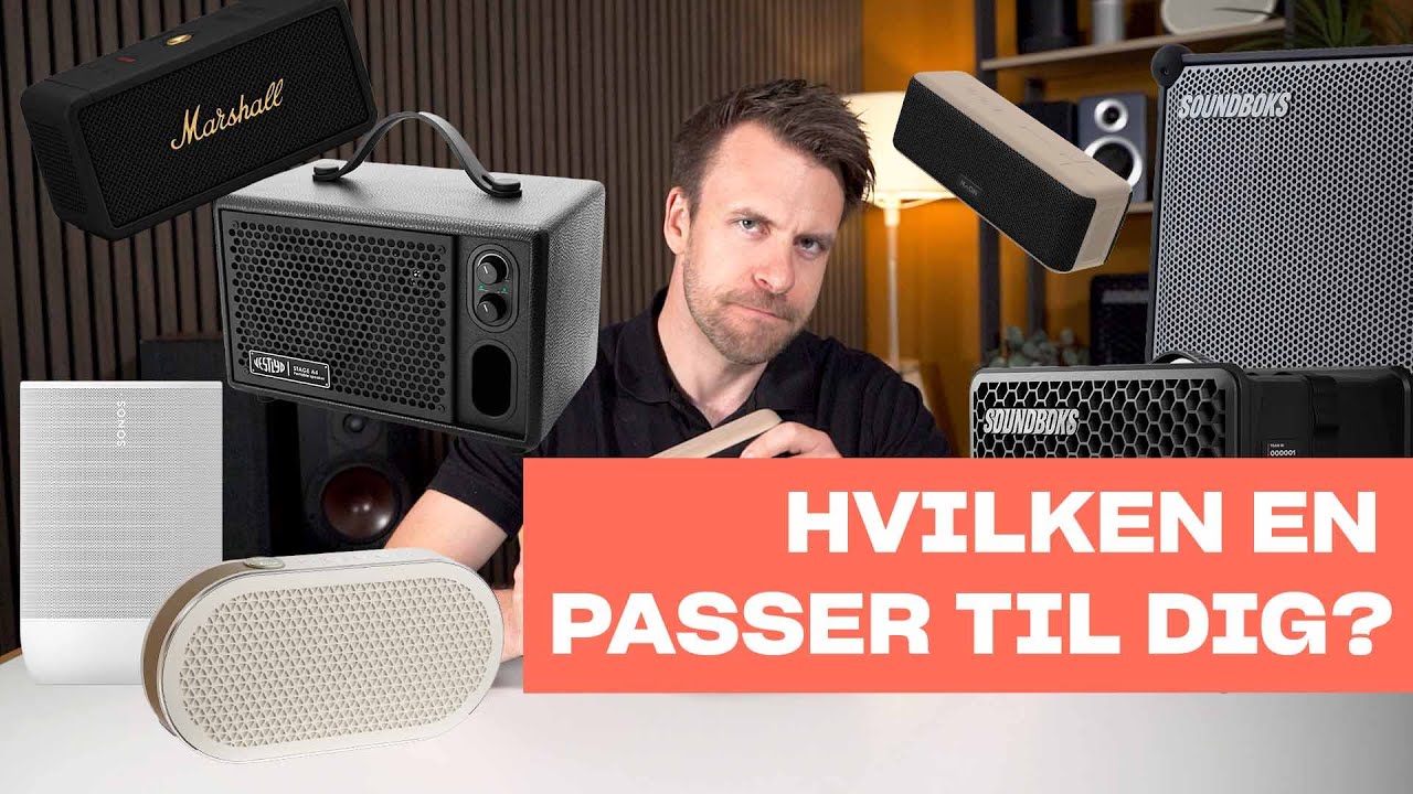 7 TRÅDLØSE BLUETOOTH-HØJTALERE MED BATTERI: Hvilken skal du vælge?