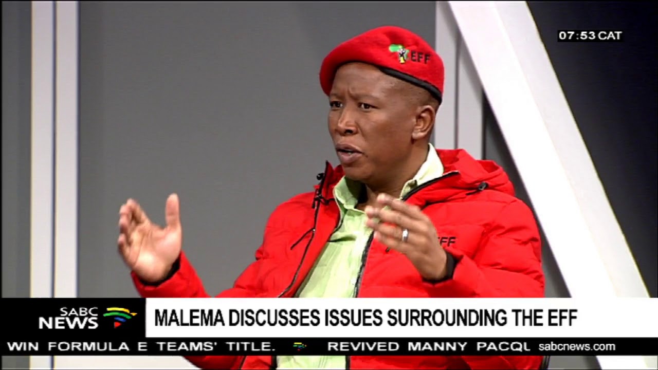 Malema discusses issues surrounding the EFF