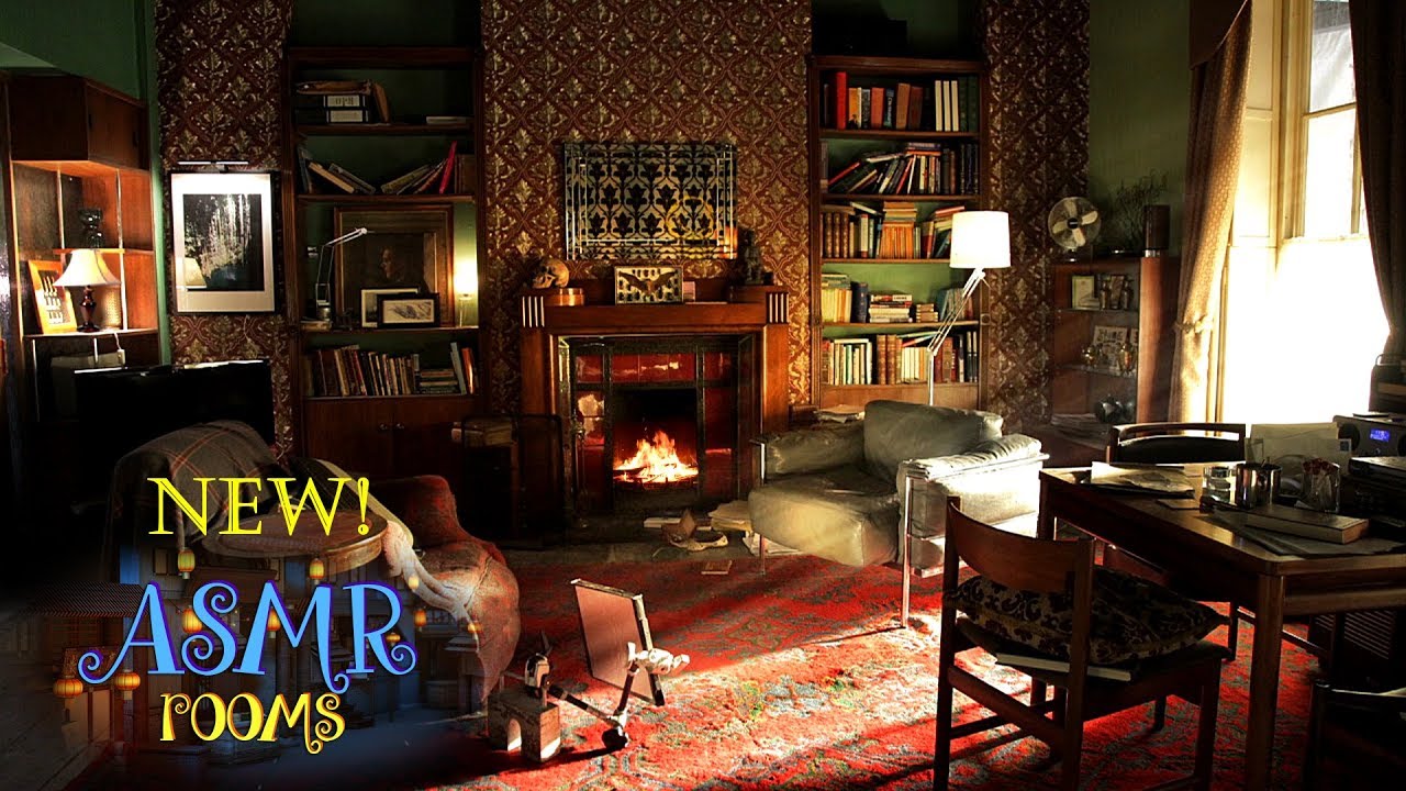 Sherlock Inspired Ambience - 221B Baker St. ASMR | Violin, Fire, London White Noise