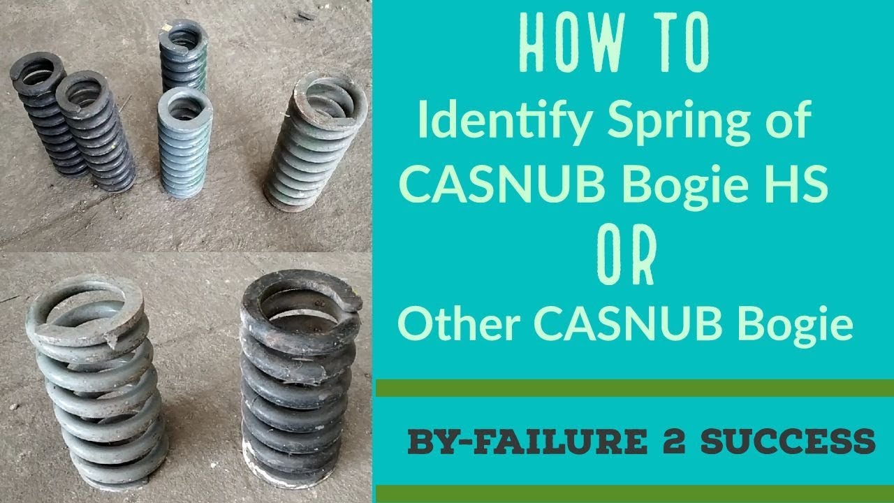 How to identity Spring of CASNUB 22HS and Other CASNUB Bogie