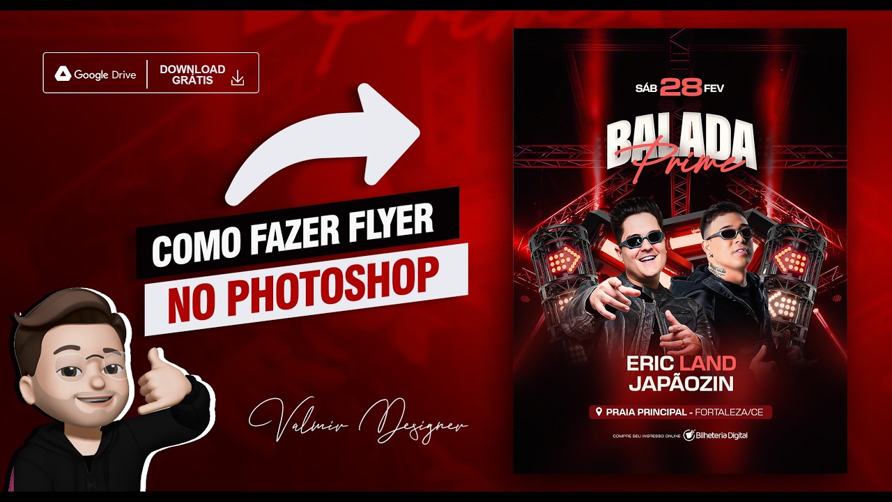COMO CRIAR FLYER PROFISSIONAL NO PHOTOSHOP (PSD FREE)