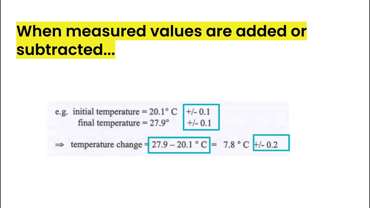 Uncertainties and Errors | IB Chemistry