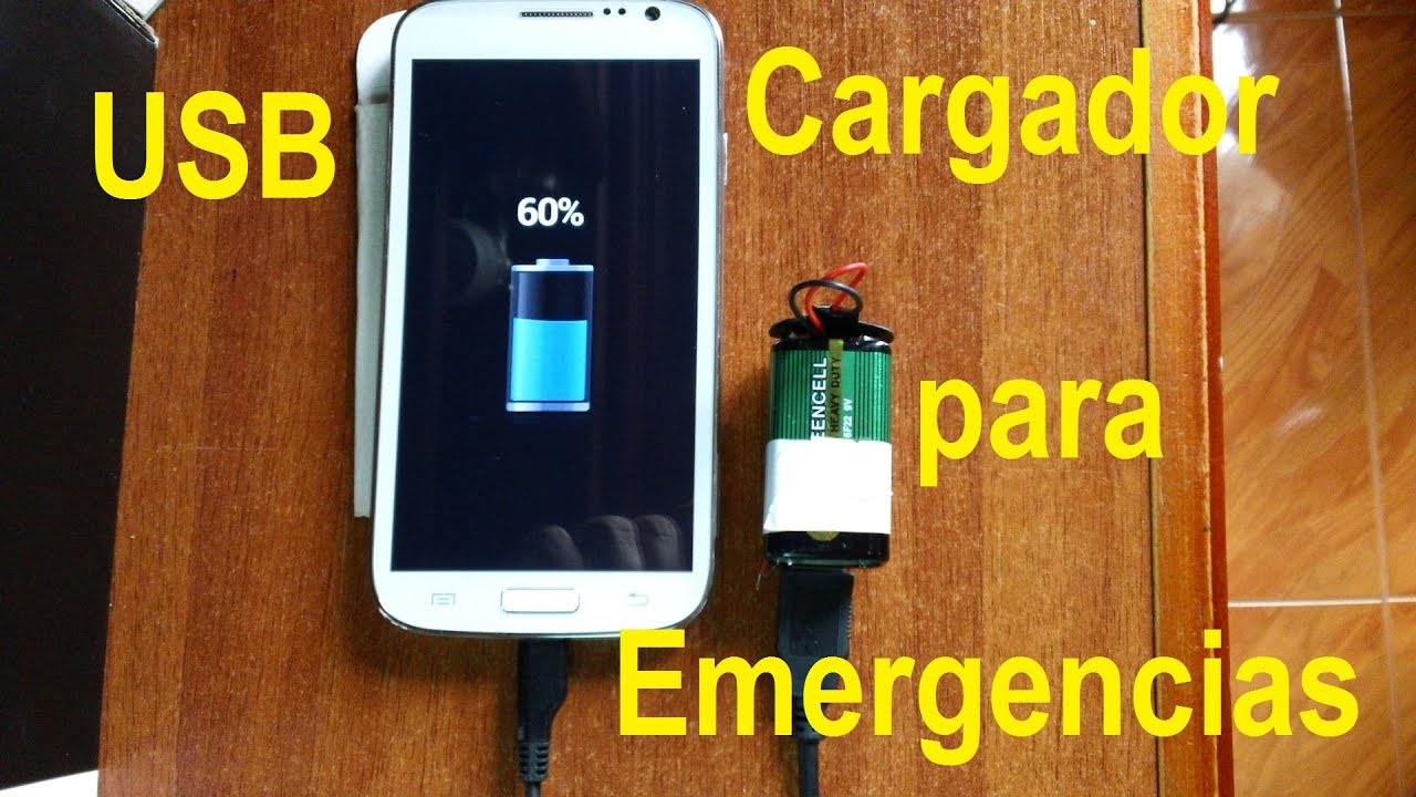 ✅ Cargador USB de Emergencia para el teléfono Celular (Portátil)