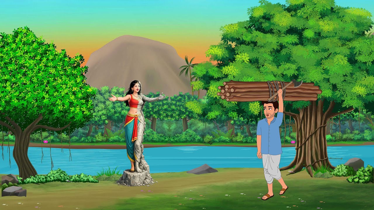 श्रापित राजकुमारी और तकदीरवाला लकडहारा |Hindi Kahaniyan | Moral Stories | Jadui kahani | Panchtantra