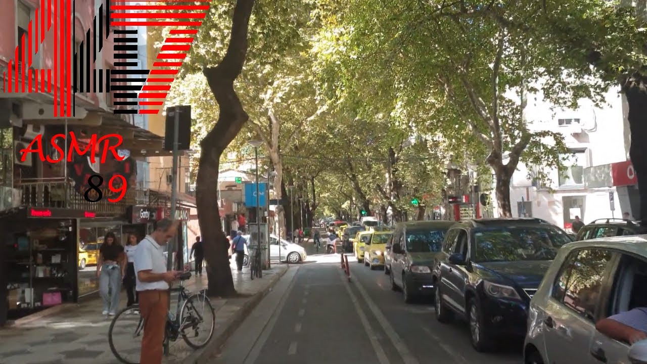Myslym Shyri Street, Tirana Albania POV [ASMR 89] (Full HD 60fps)