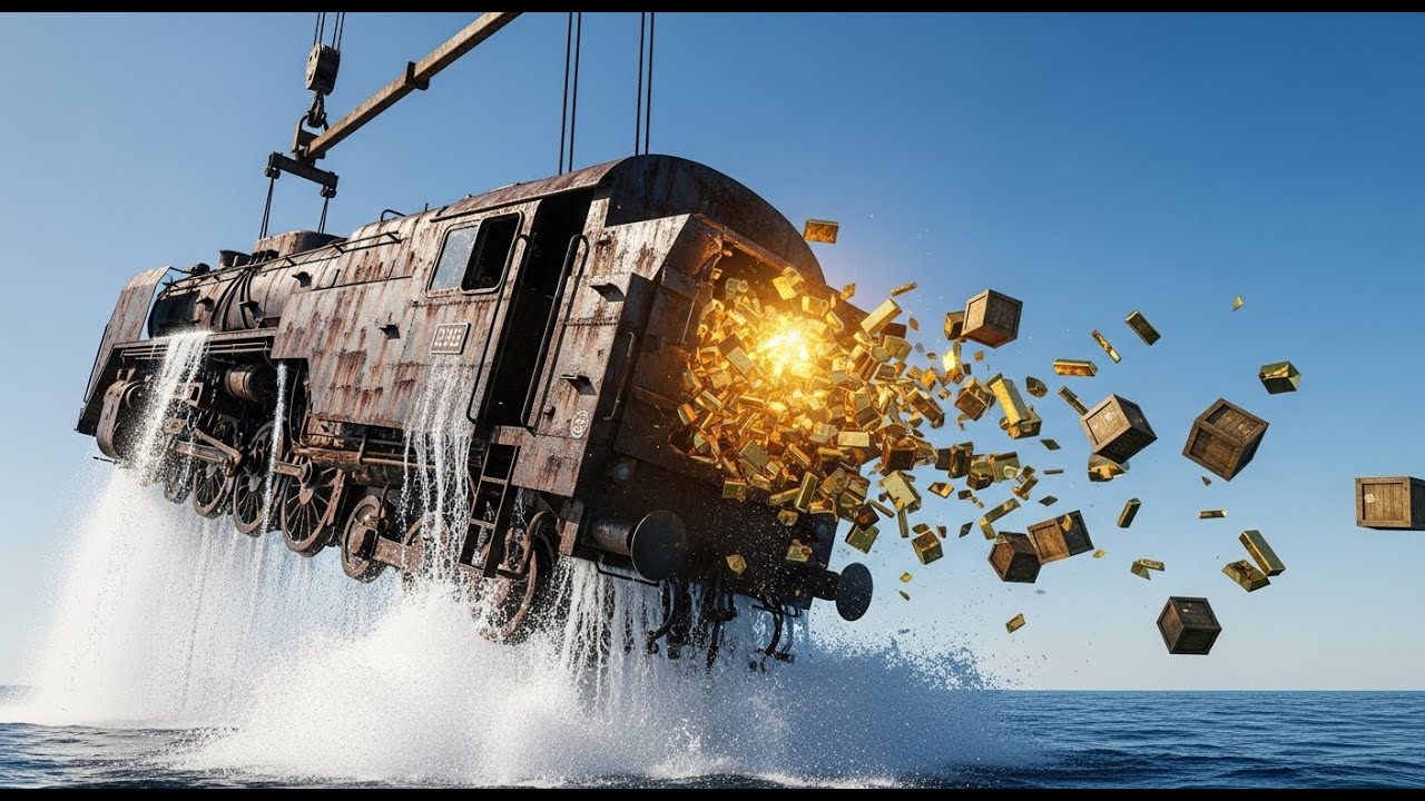 Crazy Restoration: 300 Tons of Nazi Gold Train Left 80 Years Underwater – ASMR Restoration Rebuild!
