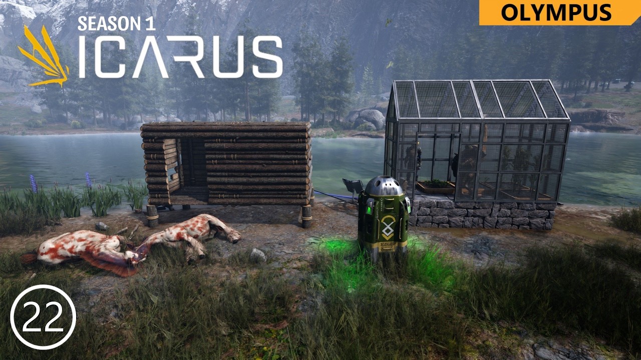 Clustered, Agriculture & Further Base Upgrading! - Episode 22 (Icarus: Season 1 - Olympus)