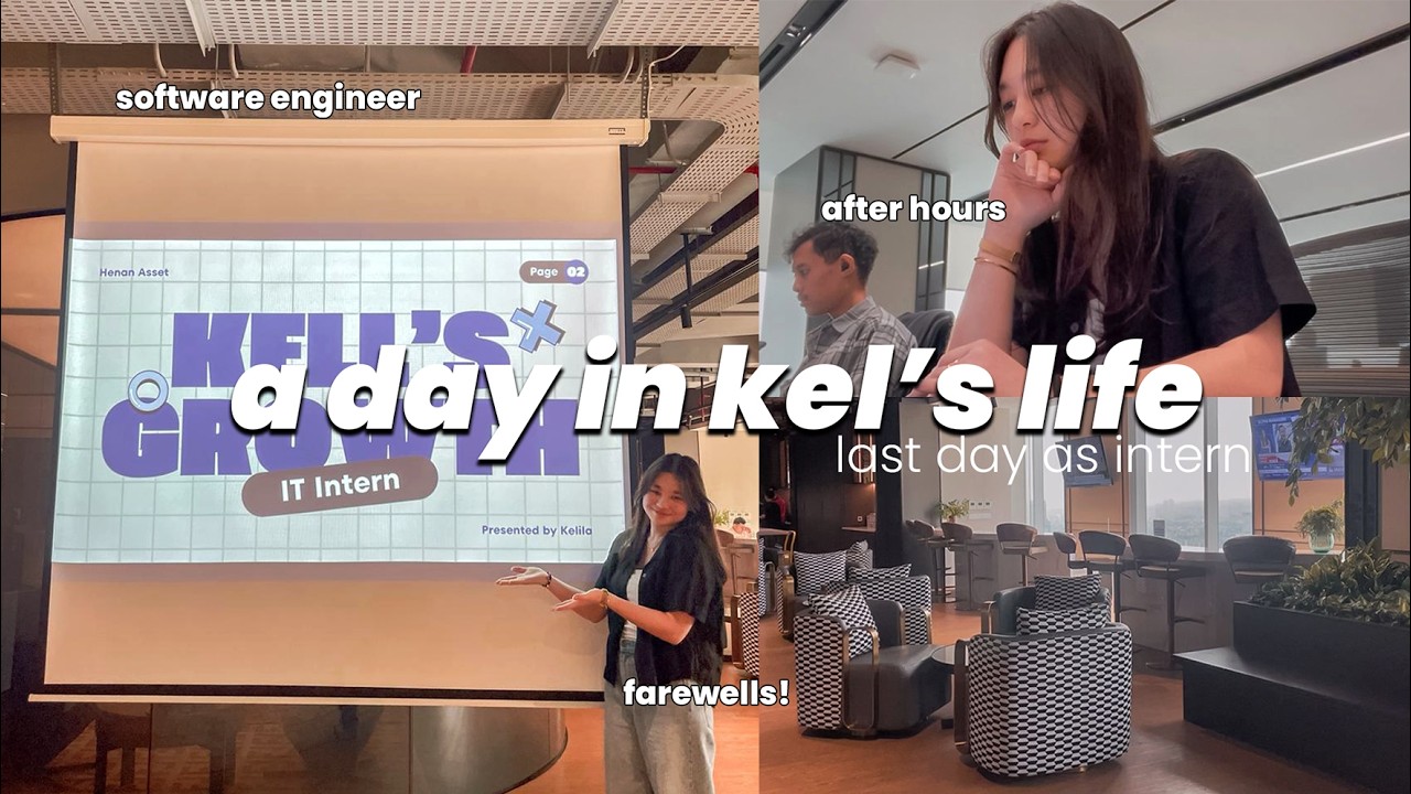 a day in my life | last day as a software engineer intern in jakarta!