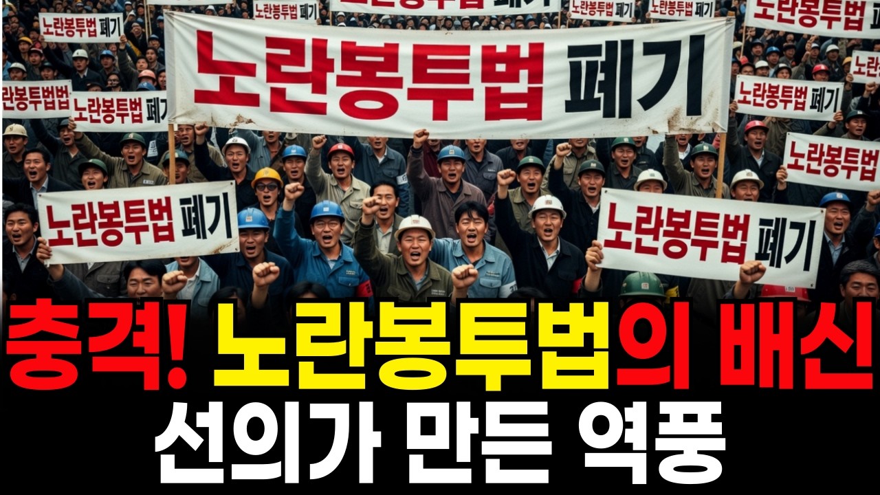 이재명.노동자 다 죽어요. 제발 노란봉투법 없애달라는 민노총의 비명. 고용 절벽온다?  [경제학]